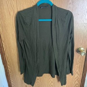 Dark green thin cardigan